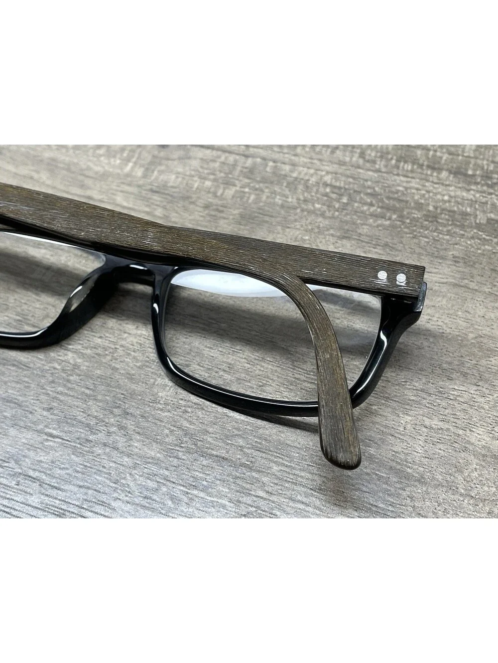 Scott Harris Eyeglasses SH273 C3 53[]16-140 Full Rim Black Brown Wood Frames
